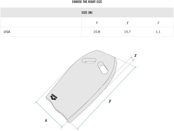 Arena Unisex Swim Kickboard for Adults, Swimming Training Aid Pool Exercise Equipment, One Size - Image 4