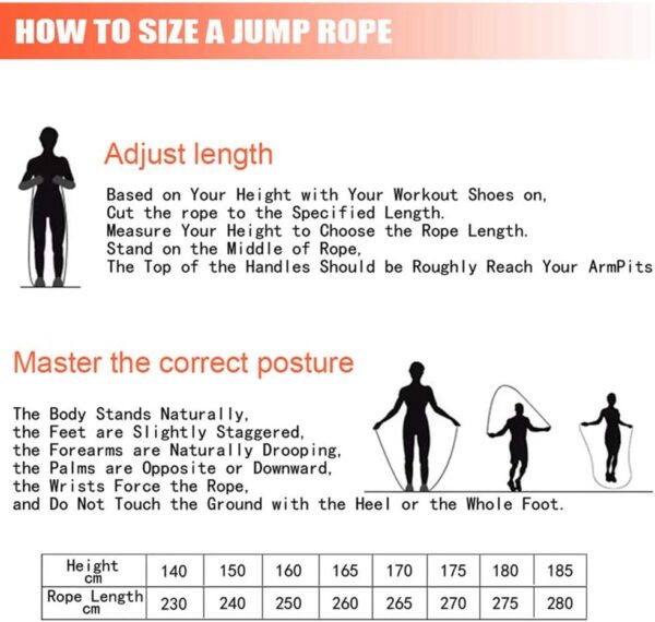 Redify Jump Rope,Jump Ropes for Fitness for Women Men and Kids,Speed Jumping Rope for Workout with Ball Bearings,Adjustable Skipping Rope for Exercise&Slim Body at Home School Gym - Image 7