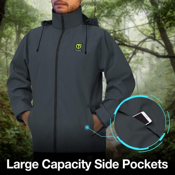 TIDEWE Rain Suit, Waterproof Breathable Lightweight 2 Pieces Rainwear - Image 4