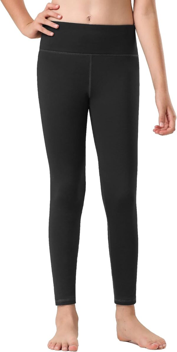 Stelle Girl's Fleece Lined Leggings Youth High Waist Warm Winter Athletic Yoga Pants with Hidden Pocket - Image 8