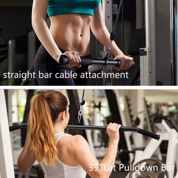 Cable Machine for Home Gym, Triceps Press Down Cable Machine attachments, LAT Pull Down attachments, Triceps Pull Down attachments, Fitness Equipment Cable Accessories. - Image 2