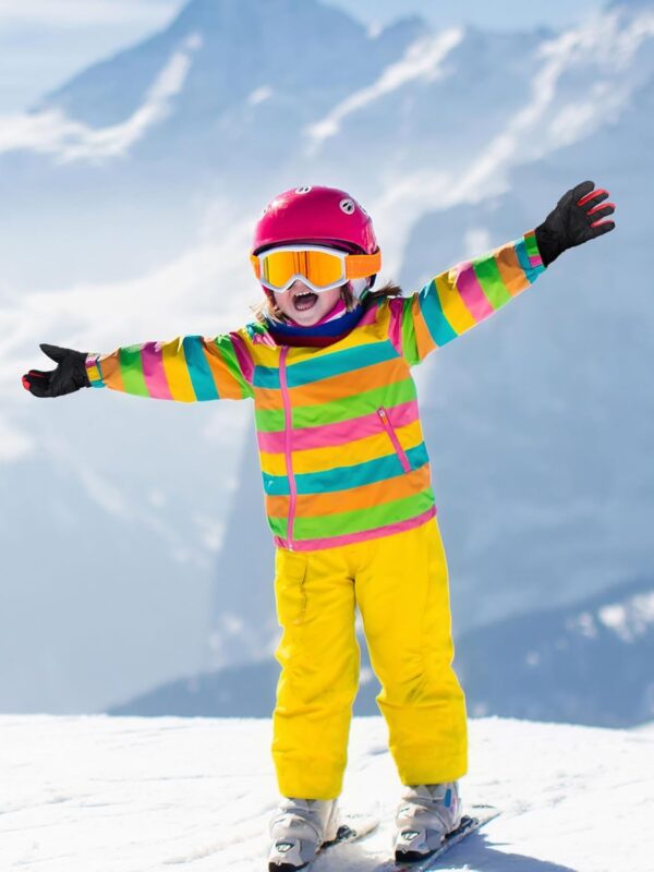 Bencailor 6 Pairs Winter Gloves for Kids Waterproof Boys Snow Ski Gloves Girls Warm Windproof Mittens for Children Outdoor - Image 6