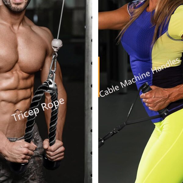 Cable Machine for Home Gym, Triceps Press Down Cable Machine attachments, LAT Pull Down attachments, Triceps Pull Down attachments, Fitness Equipment Cable Accessories. - Image 3