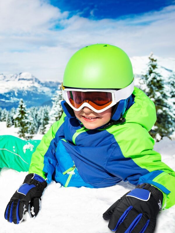 Bencailor 6 Pairs Winter Gloves for Kids Waterproof Boys Snow Ski Gloves Girls Warm Windproof Mittens for Children Outdoor - Image 2