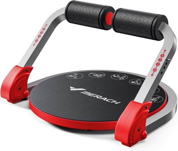 MERACH Ab Machine for Stomach Workout, Ab Crunch Machine with 3 Adjustable Resistance and Automatic Rebound, Sit Up Machine with 330 LBS Weight Capacity, Ab Workout Equipment for Home Exercise