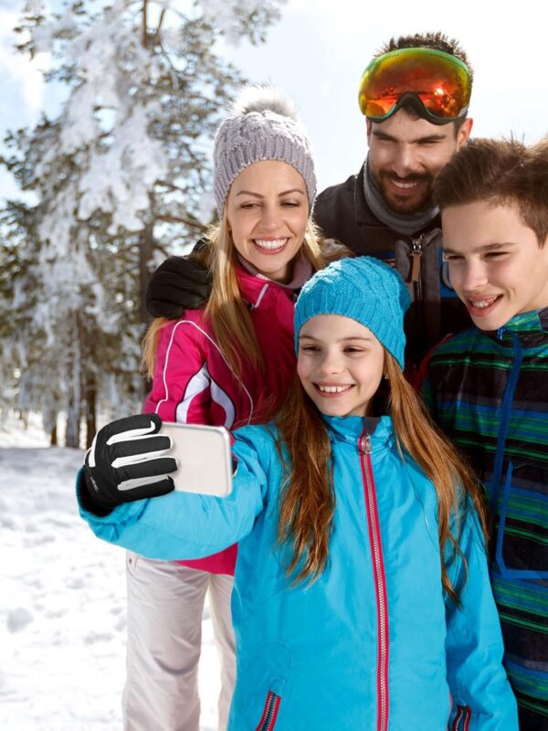 Bencailor 6 Pairs Winter Gloves for Kids Waterproof Boys Snow Ski Gloves Girls Warm Windproof Mittens for Children Outdoor - Image 4