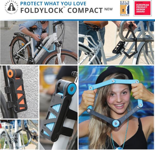 Seatylock FoldyLock Compact Folding Bike Lock - Award Winning Patented Lightweight High Security Bicycle Lock - Heavy Duty Anti Theft Smart Secure Guard with Keys & Case for Bikes or Scooters - Image 6