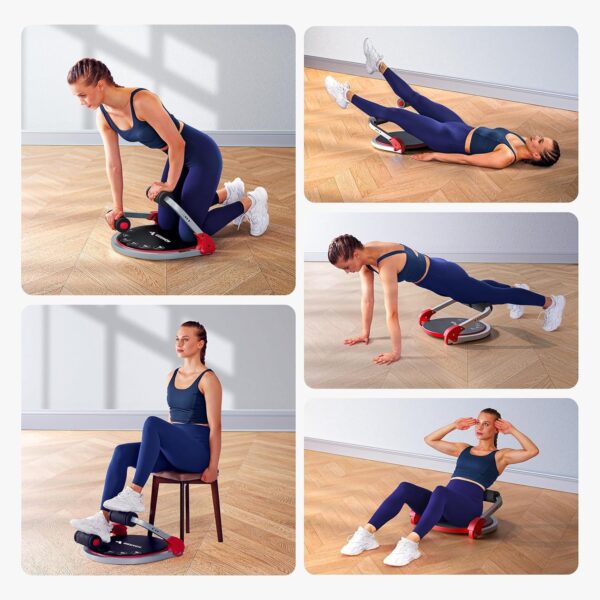 MERACH Ab Machine for Stomach Workout, Ab Crunch Machine with 3 Adjustable Resistance and Automatic Rebound, Sit Up Machine with 330 LBS Weight Capacity, Ab Workout Equipment for Home Exercise - Image 4
