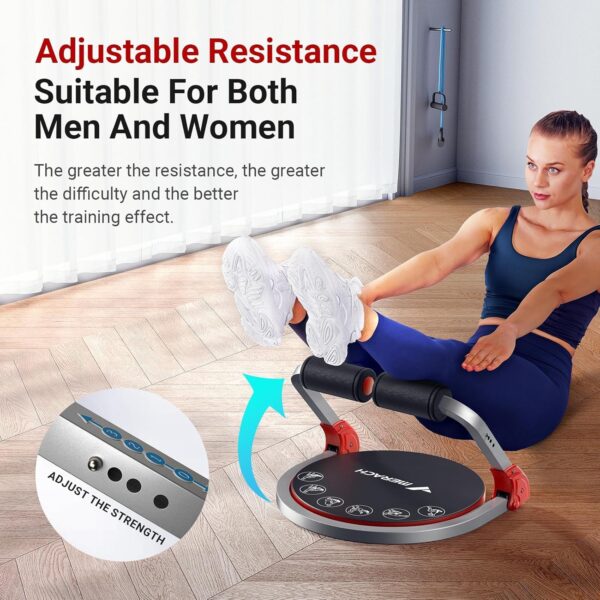 MERACH Ab Machine for Stomach Workout, Ab Crunch Machine with 3 Adjustable Resistance and Automatic Rebound, Sit Up Machine with 330 LBS Weight Capacity, Ab Workout Equipment for Home Exercise - Image 3