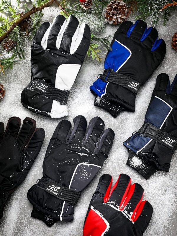 Bencailor 6 Pairs Winter Gloves for Kids Waterproof Boys Snow Ski Gloves Girls Warm Windproof Mittens for Children Outdoor - Image 7