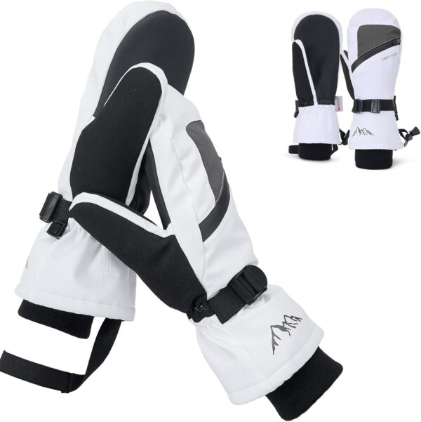 Winter Ski Mittens for Men Women Cold Weather- Warm Snowboard Mittens Gloves Waterproof Snow Sports Mitts Gloves - Image 6