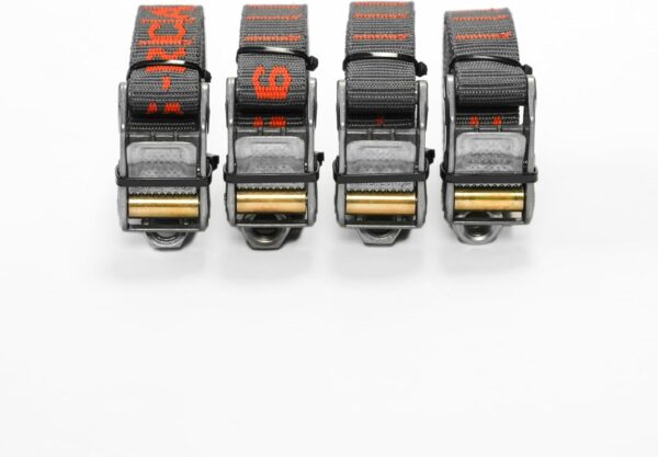 1.0" Cam Buckle Tie Down Straps - Signature Roller Technology - Ideal for Overlanding, Rafting, and Outdoors - Secure Straps for Gear and Cargo - 4 Pack (Loop End, 9 Foot)