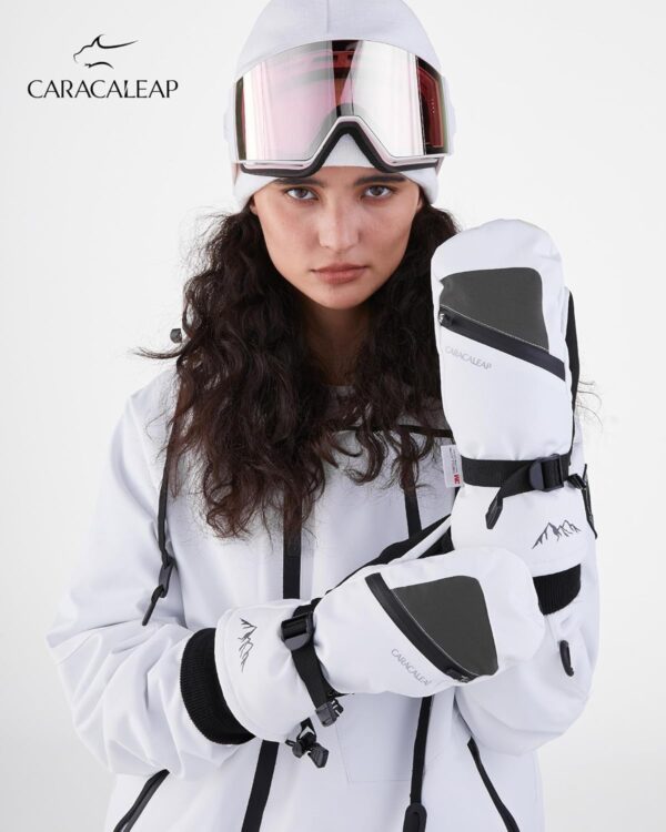Winter Ski Mittens for Men Women Cold Weather- Warm Snowboard Mittens Gloves Waterproof Snow Sports Mitts Gloves - Image 4
